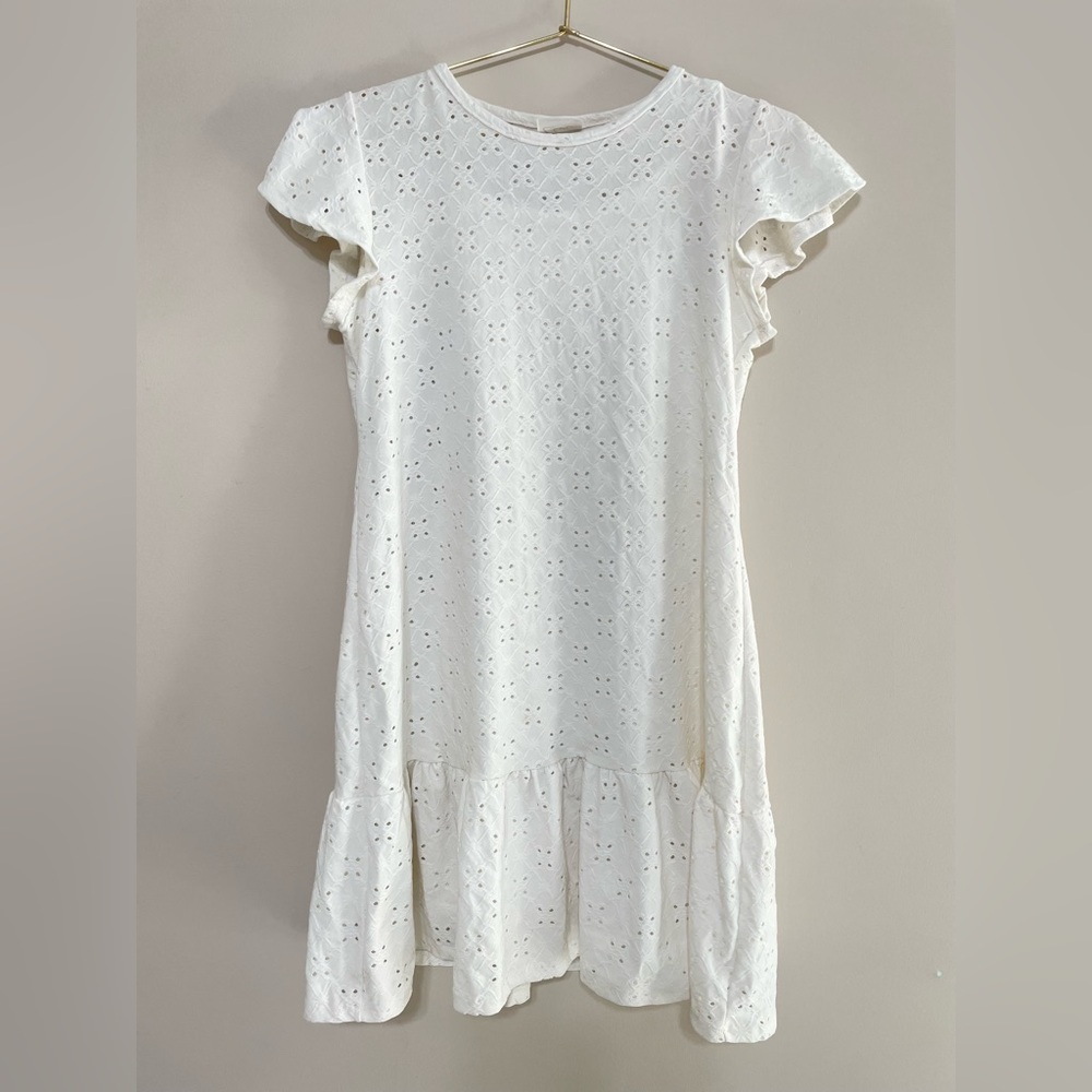 Olivia Rae White Eyelet Dress